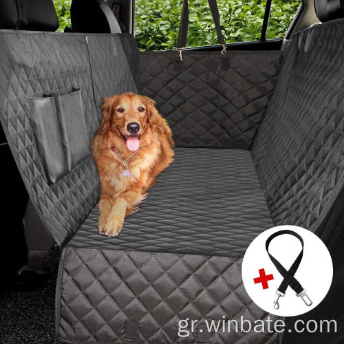 Νέο σχεδιασμό αδιάβροχο κάλυμμα καθίσματος σκύλου για πίσω κάθισμα με πέντε φερμουάρ που επιτρέπουν στους ανθρώπους να κάθονται με σκύλο